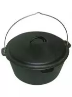 Казан чугунный KС-31, диаметр 31 см, 6 литров, арт. 985047 Черный - фото