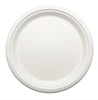 Тарелка эко круглая белая мискантус d18 1/50 Белый - фото