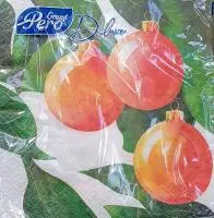 Салфетки РБ 33*33 3-сл А20 (12) Новый год Разноцветный - фото