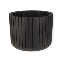 Кашпо ШАТО D250мм H200мм 8л  Коричневый ротанг М 3039 (6) Коричневый - фото