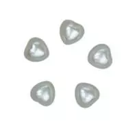 Полужемчужины MAGIC 4 HOBBY перламутр в форме сердца 6*6 мм цв. 43 уп. 20г. (300шт.) Бежевый - фото