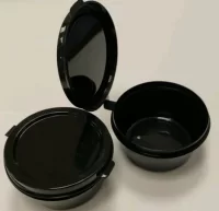 Банка-соусник 30мл с крышкой 1/80 (24) (черный)арт.1234Ч Черный - фото