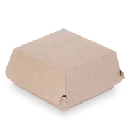 Коробка д/бургера 102/108*102/118*60 OSQ BURGER M (50/300) Коричневый - фото