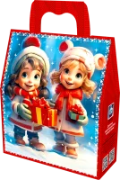 Новог.коробка "Ридикюль "Кудряшки" с анимацией до 650 гр Разноцветный - фото