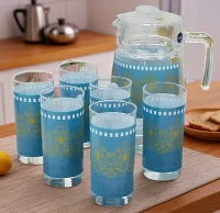 Набор питьевой BAGATELLE TURQUOISE 7 предметов, Q8814  - фото