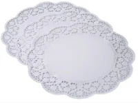 Салф. кружевная Д40 1/10 бумажная ажурная Белый - фото