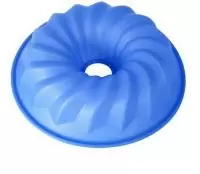 Форма для кекса 26*6см круглая (синяя) Silicone, 93-SI-FO-02 Синий - фото