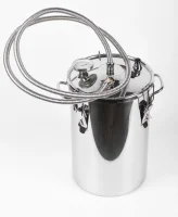 Самогонный аппарат (дистиллятор) "Первач" Дачно-Деревенский 20Т, 20л Серебро - фото