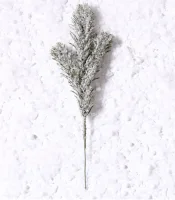 Новый год! Декор «Веточка ели со снегом», размер 1 шт. — 23 см, 9561184  - фото