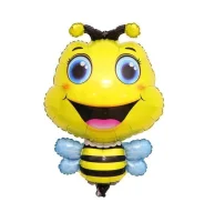 Шар с клапаном (17''/43 см) Мини-фигура, Счастливая пчела, 1 шт.  - фото