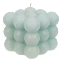 Свеча шары в кубе 9 см ГОЛУБОЙ, арт. 84343835  - фото