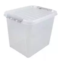 "Профи Комфорт" Ящик с крышкой 50л, арт. 4379600 Прозрачный - фото