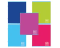 Тетрадь А5, 96 л,STAFF,скоба, клетка, офсет №2 ЭКОНОМ, обл.картон, Monochrome,(микс в спайке) 404442 Микс - фото