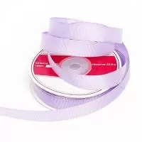 Лента репсовая в рубчик Ideal шир.15мм цв.470. холод.фиолетовый уп.22,85м Сиреневый - фото