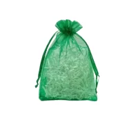 Мешки органза 20*30, зеленые, 10шт дизайн №5 (К) Зеленый - фото