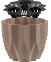 Кашпо "Геометрия" (3л.) Цв. Фраппе, (Арт. КШ-4451) Коричневый - фото
