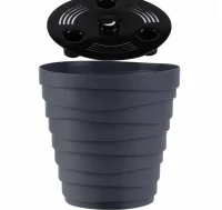 Кашпо "Бархан" (3,5л) Цв. Антрацит, (Арт. КШ-4320) Антрацит - фото