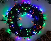 Гирлянда НИТЬ ECO. IP20, 20 м, Н.Т. LED-200-220V, 8 режимов, МУЛЬТИ 3556811  - фото