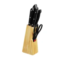 Набор ножей 7 предметов в деревянной подставке арт. 803-104  - фото