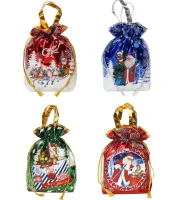 Пакет-мешок подар. металик с руч 35*30*11 Нг№14 20/500 Красный - фото