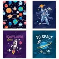 Тетрадь 48л., А5, клетка ArtSpace "Космос. Space missione" 294656  - фото