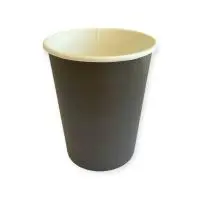 Стакан бумажный 250мл для горячего Черный 50шт, арт. HF076/AW063 Черный - фото
