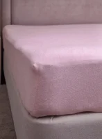 Простыня махровая 140*200 100% хлопок, плотн. 160гр розовая Розовый - фото