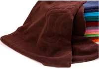 Полотенце махровое НОЖКИ 450 г/м2 50*70 гладкокрашенное, 915-горький шоколад Шоколадный - фото