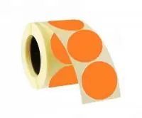 Наклейка Круг d40 оранжевый 1/500 Оранжевый - фото