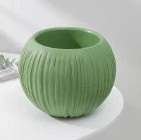 Кашпо "Сфера" (1,7 л.) Цв. Оливковый, (Арт. КШ-9525) Оливковый - фото