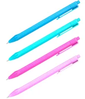 Ручка шарик. автомат. OfficeSpace "Light Trio" синяя, 0,7мм, трехгранная, корпус ассорти, арт.326174 Разноцветный - фото