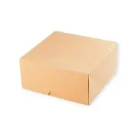 10шт Коробка д/тортов 225*225*105 Packton 25938 крафт/белая Коричневый - фото