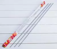 Бенгальские огни, 65 см, "Белый снег", 3шт  - фото