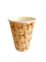 Стакан бумажный 350мл для горячего Мишки D90 50шт, арт. МИ-350-0503  - фото