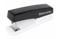 Степлер №24/6, 26/6 BRAUBERG "STYLE MAX", до 30 листов, черный, 272749  - фото