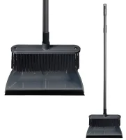 Комплект "Ленивка" щетка для пола "Etna" МЕГА с совком с кромкой (серый), 223207735/01 (36) Серый - фото