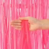 Занавес Дождик Сочный цвет, Розовый, 100*200 см, 1 шт. Розовый - фото