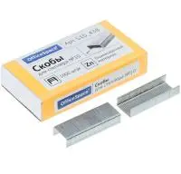 Скобы для степлера №10, OfficeSpace, оцинкованные, 1000шт, до 20л, 171434 Серебро - фото