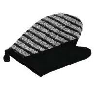 Мочалка "Мужская" варежка, 18*22 см, hard, для бани и сауны  "Банные штучки", арт. 41263 Черный - фото