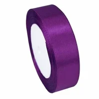 Лента тканная атласная 10мм*25Y Фиолетовый 10шт/упак 800 т.м. F014-10/35 Фиолетовый - фото