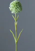 Цветок искусственный декоративный "Аллиум" 46*6см, 1шт, зеленый  - фото