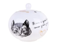 Сахарница 490мл Безумное чаепитие арт. NB204S Белый - фото