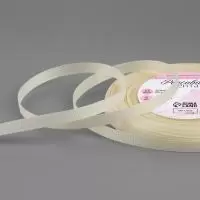 Лента репсовая, 6 мм, 23 ± 1 м, цвет молочный №08, арт. 1274670 Кофе с молоком - фото