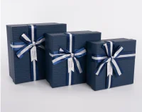 Коробка Элегант, Темно-синий,  15*15*6,5 см Синий - фото