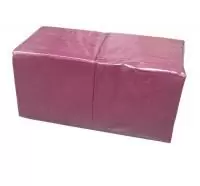 Салфетки бумажные 33*33см, 2-сл, бордо, 200л, 1/4 слож Бордо - фото