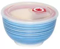 Салатник  750мл с крышкой 139-27045 Голубой - фото