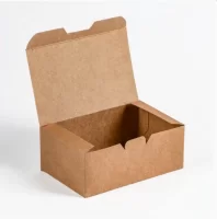 Коробка карт с кр.115*75*45 Fast Food Box S (25/400,500) 25459 Светло-коричневый - фото