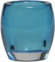 Подсвечник 77/72 голубой прозрачный (103684260359) Голубой - фото