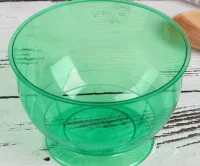 Креманка зеленая на ножке 200мл 16шт Зеленый - фото