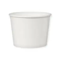 Стаканчик под мороженое 135мл белый 1/50 Белый - фото
